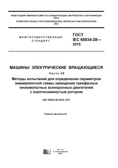 GOST IEC 60034-28-2015